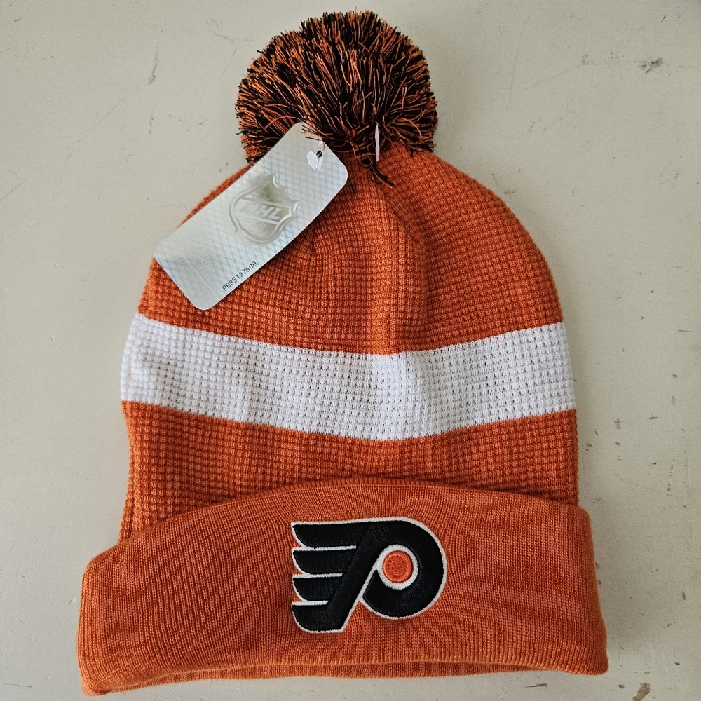 Fanatics Philadelphia Flyers Winter Beanie Hat Cap NHL Authentic Pro Orange NWT